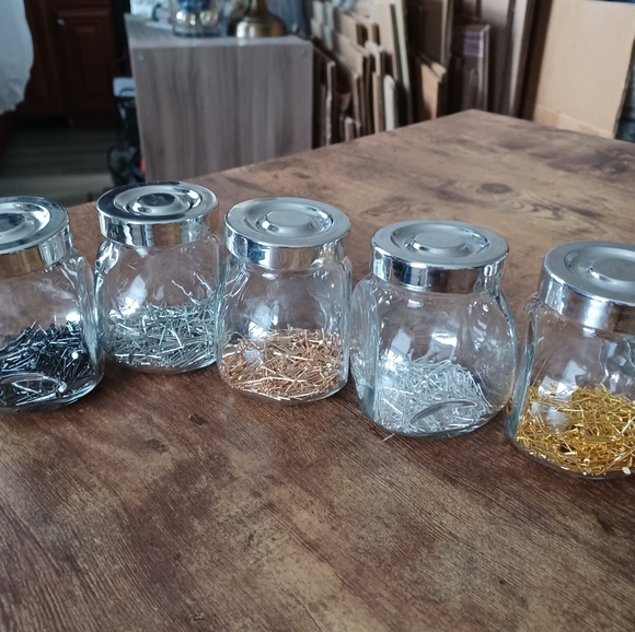 4 Ikea glass jars NWOT - Picture 2 of 5